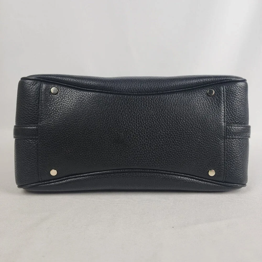 Kate Spade New York Pebbled Leather Black Mimi Satchel - Picture 6 of 9